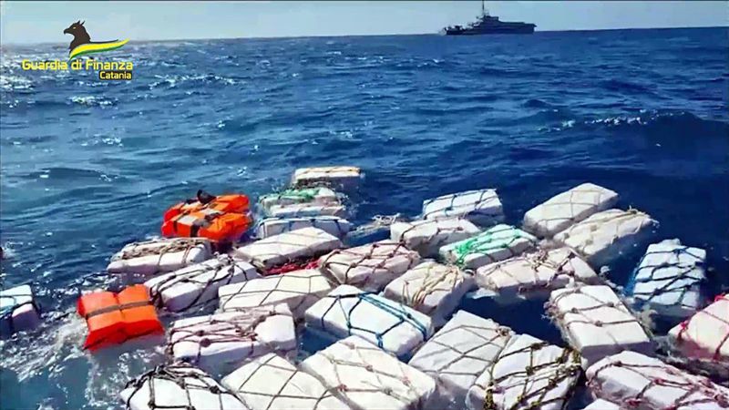 Record-breaking $440 million cocaine haul seized off Sicily coast