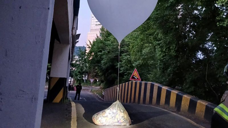 Featured image for North Korea Launches 600 More Trash Balloons into South Korea