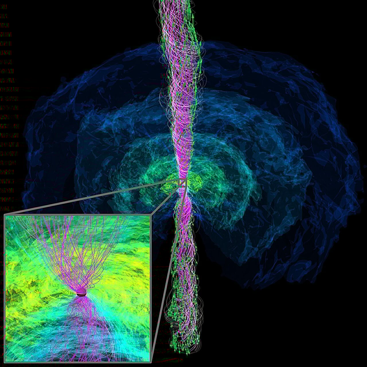 Featured image for Simulations Unveil Jet Formation and Black Hole Birth from Neutron Star Mergers