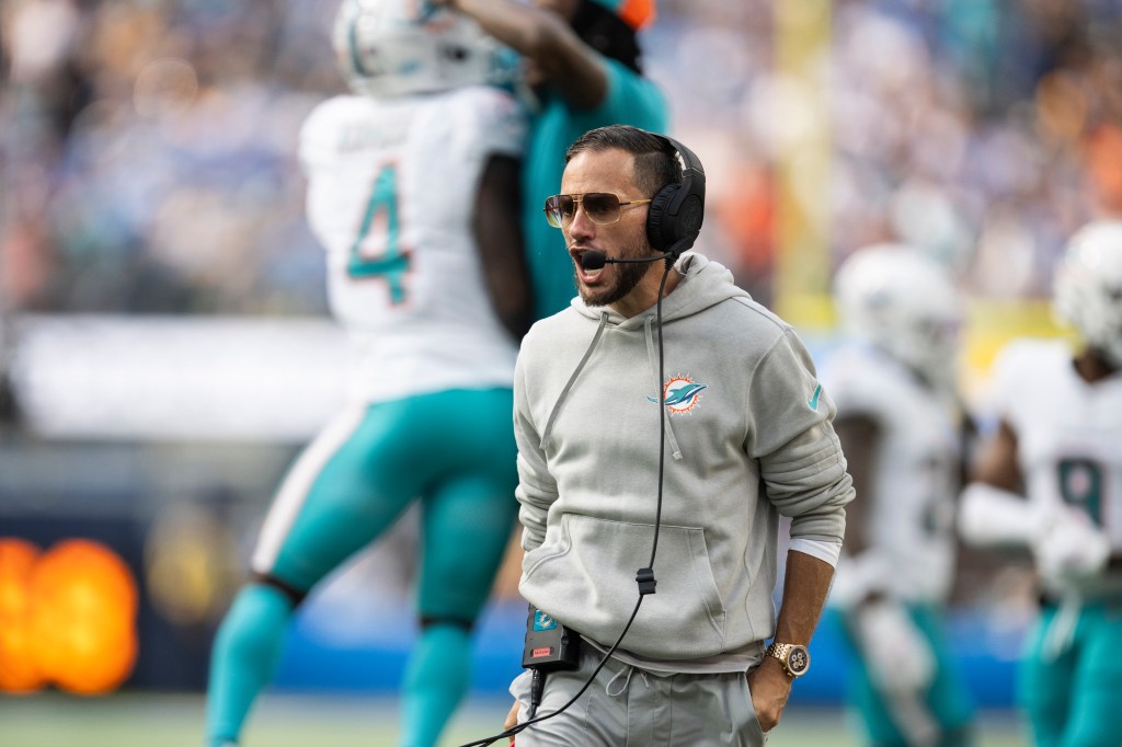 Featured image for "Mike McDaniel's Coaching Evolution and Dan Marino's Contribution Lead Dolphins to Victory"