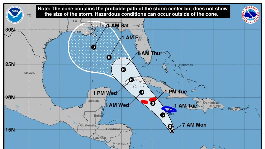 Featured image for Tropical Storm Rafael Forms, Potential US Threat Looms