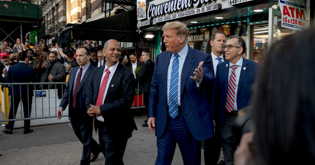 "Trump's Harlem Bodega Visit: Railing Against Crime After Day in Court"