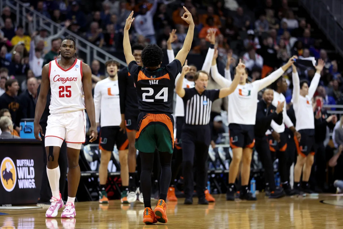 Miami Hurricanes stun Houston to advance to Elite Eight.