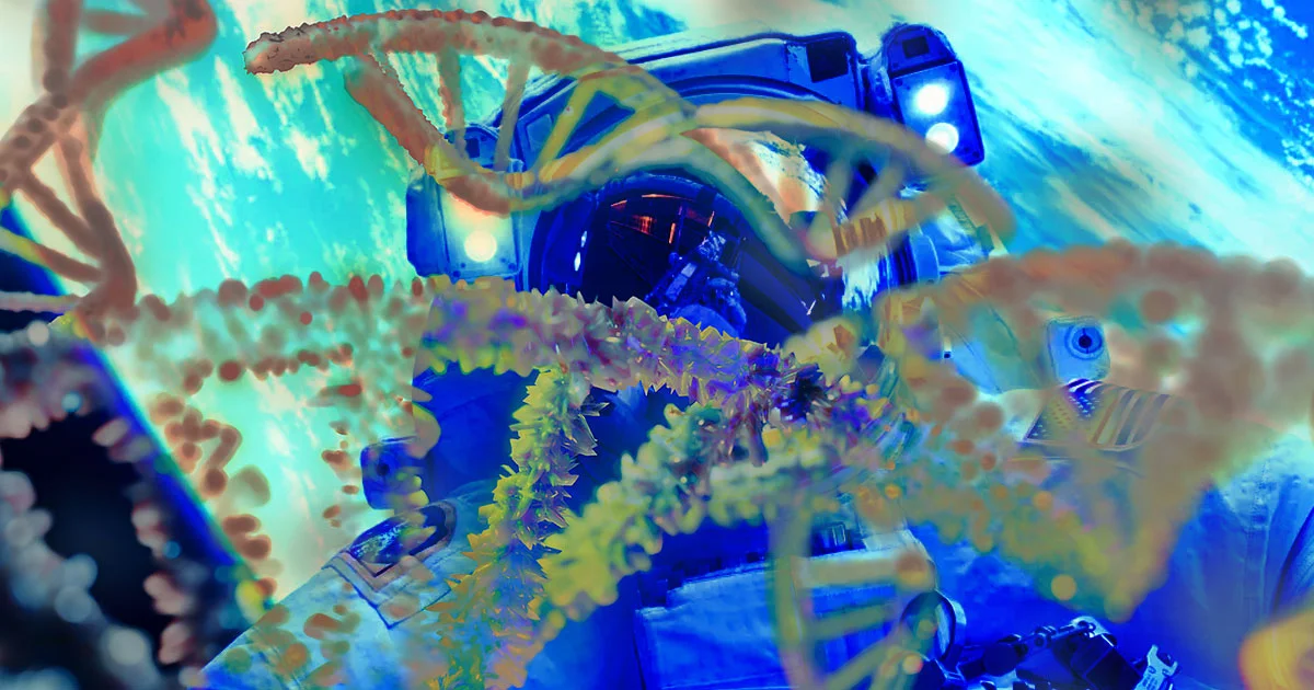 Featured image for Spaceflight Accelerates Human Stem Cell Aging and Activates 'Dark Genome'