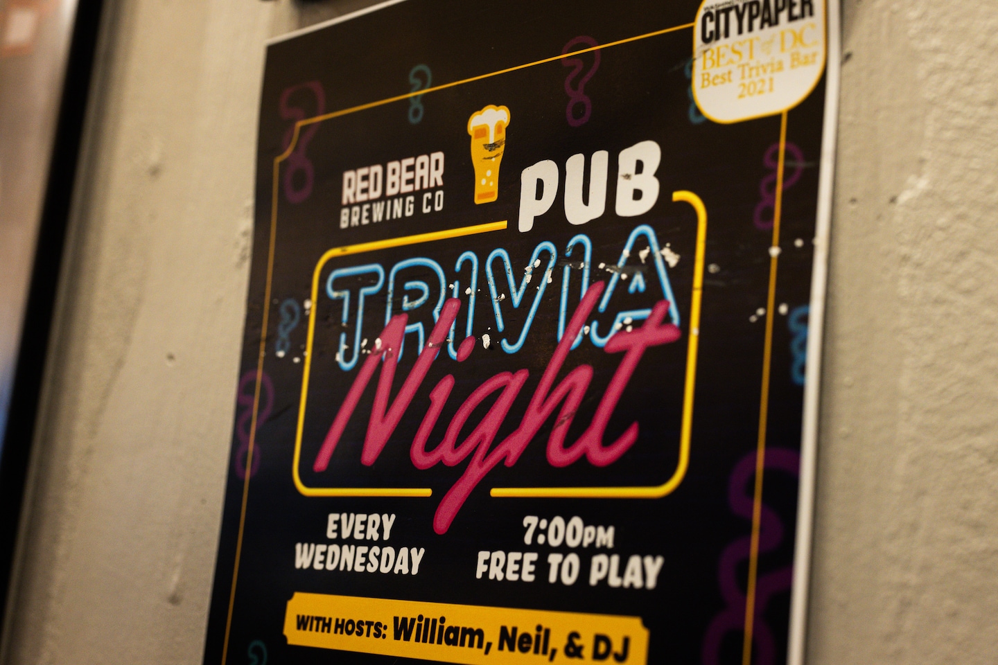 "Red Bear Brewing at Center of D.C. Trivia Cheating Scandal"