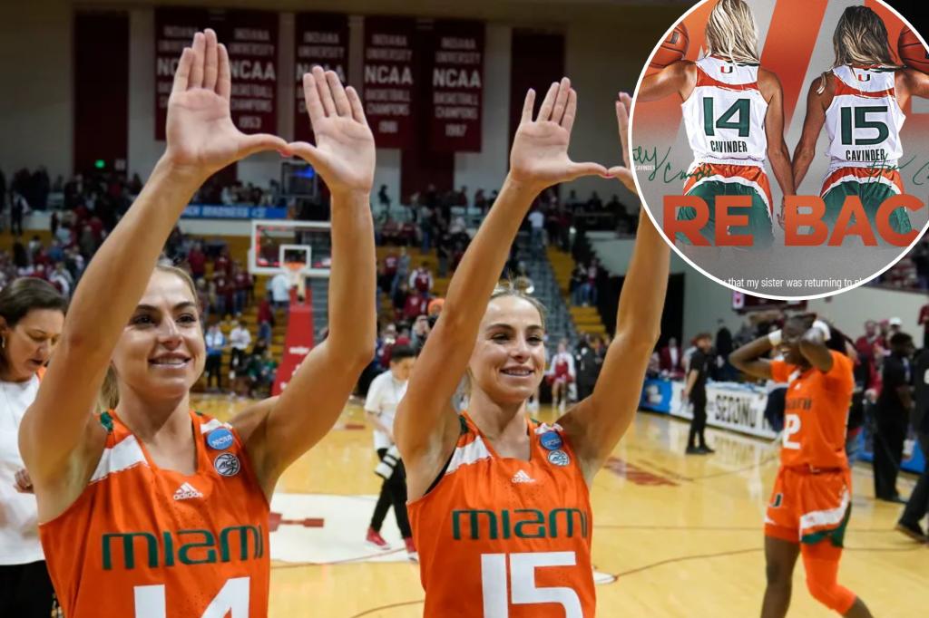 Featured image for "Cavinder Twins Reunite at University of Miami for Final Season"