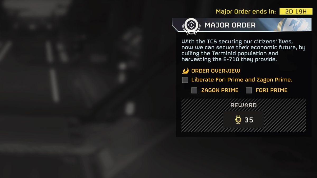 "Helldivers 2: Fori Prime and Zagon Prime Currently Inoperative"