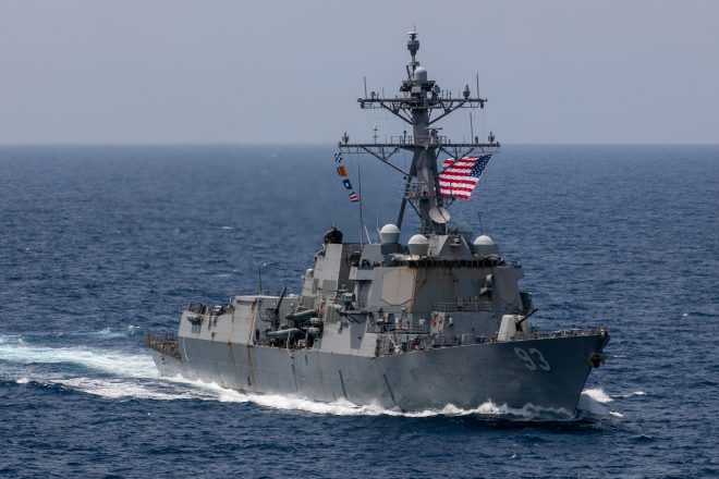 Chinese Warship's Aggressive Encounter with US Destroyer in Taiwan Strait.