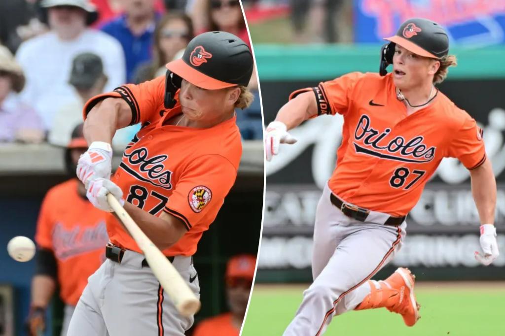 "Jackson Holliday's Spring Training Performance Puts Him in Contention for Orioles' Opening Day Spot"