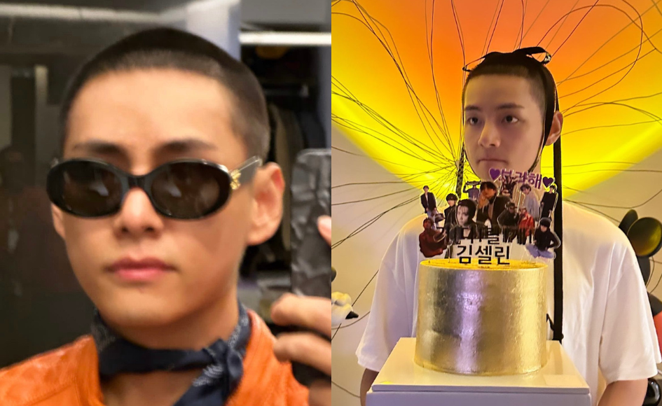 Featured image for BTS's V Shaves Head and Prepares for Enlistment with Surprise Cake and Goodbye Messages