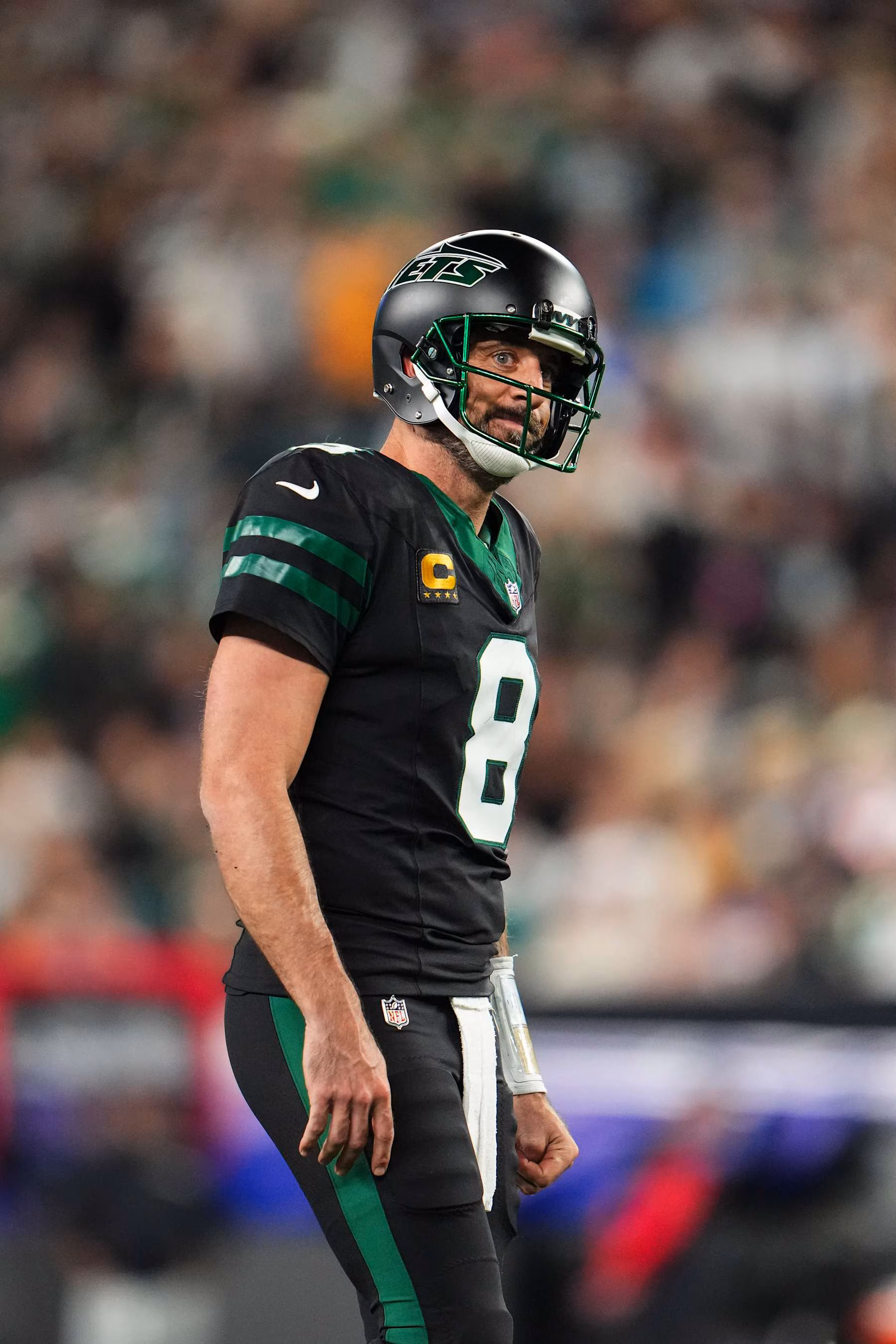 Featured image for Aaron Rodgers Reacts Live to Jets' Mike Williams Trade on Pat McAfee Show