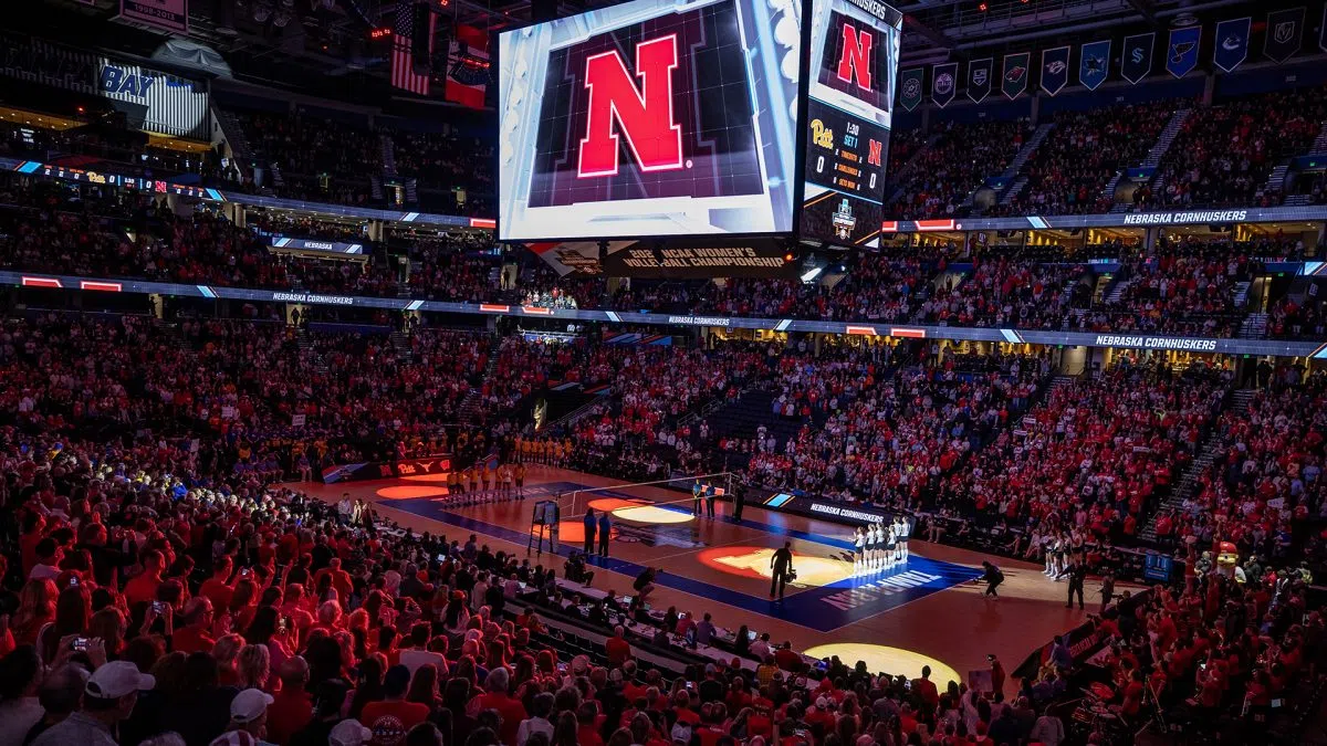 "Nebraska and Texas Clash in NCAA National Championship Volleyball Match"