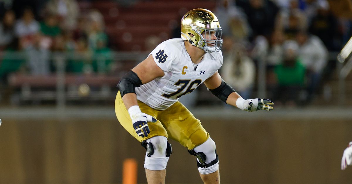 Featured image for "Jim Harbaugh's Bold Prediction for the Chargers' 2024 Draft Pick"