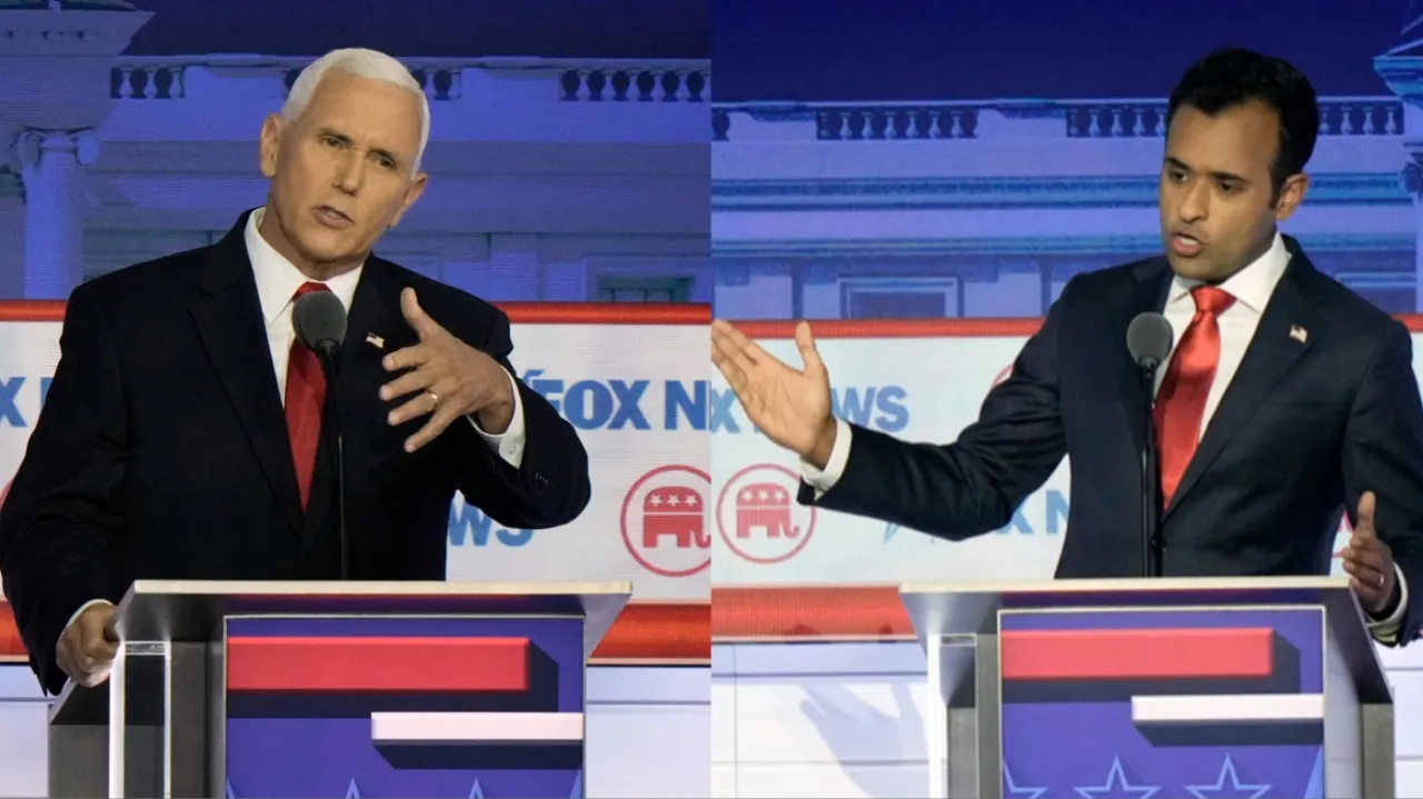 Featured image for Pence and Ramaswamy Clash in Fiery Debate: Unraveling the Arguments