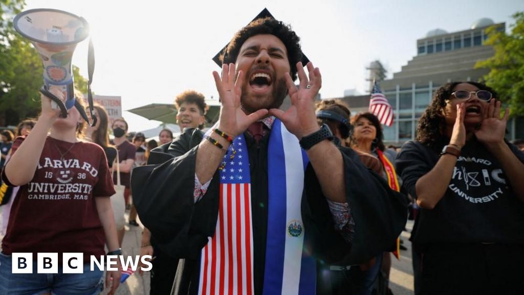 Featured image for Trump suspends foreign student visas at Harvard over security concerns