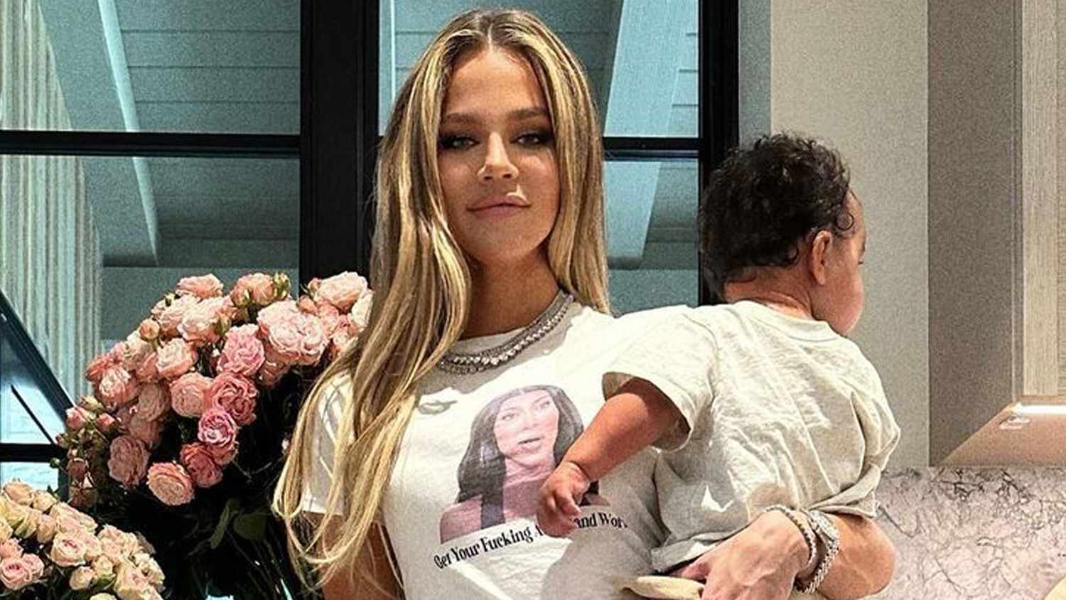 Featured image for "Khloé Kardashian Unveils Son's Full Face, Resembling Son Rob, Amid Accusations of 'Damaging' Treatment"