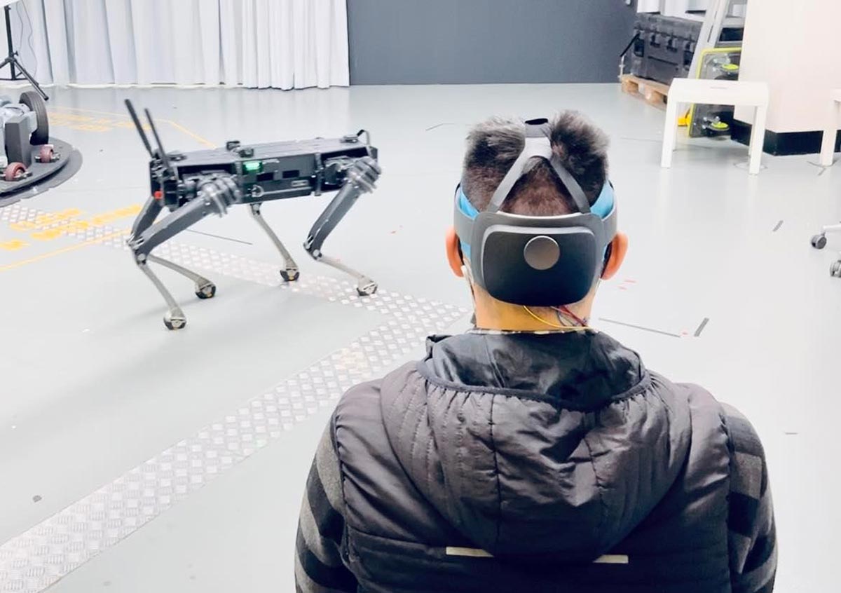 Featured image for Graphene Sensors Enable Mind-Controlled Robots with "Dry" Electrodes.