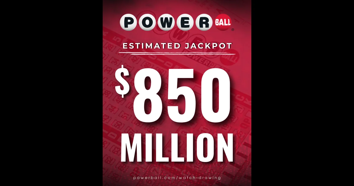 Powerball Jackpot Reaches $850 Million for August 27 Drawing