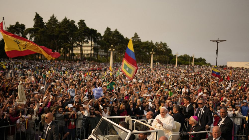"Pope Francis Draws Massive Crowds in Portugal, Addresses Controversial Topics"