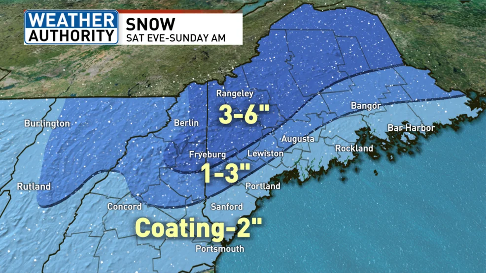 Maine to experience spring snowstorm this weekend.