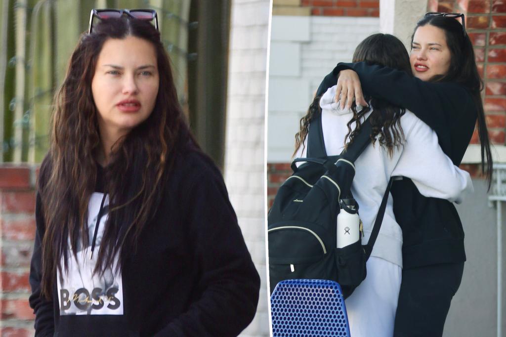Featured image for Adriana Lima's Casual Farewell: Makeup-Free and Comfy
