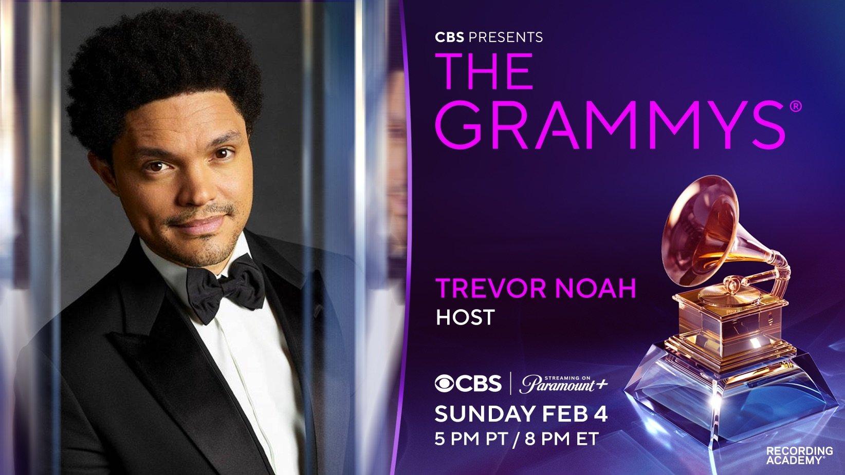 Trevor Noah Set to Host 2024 GRAMMYs for Fourth Consecutive Year