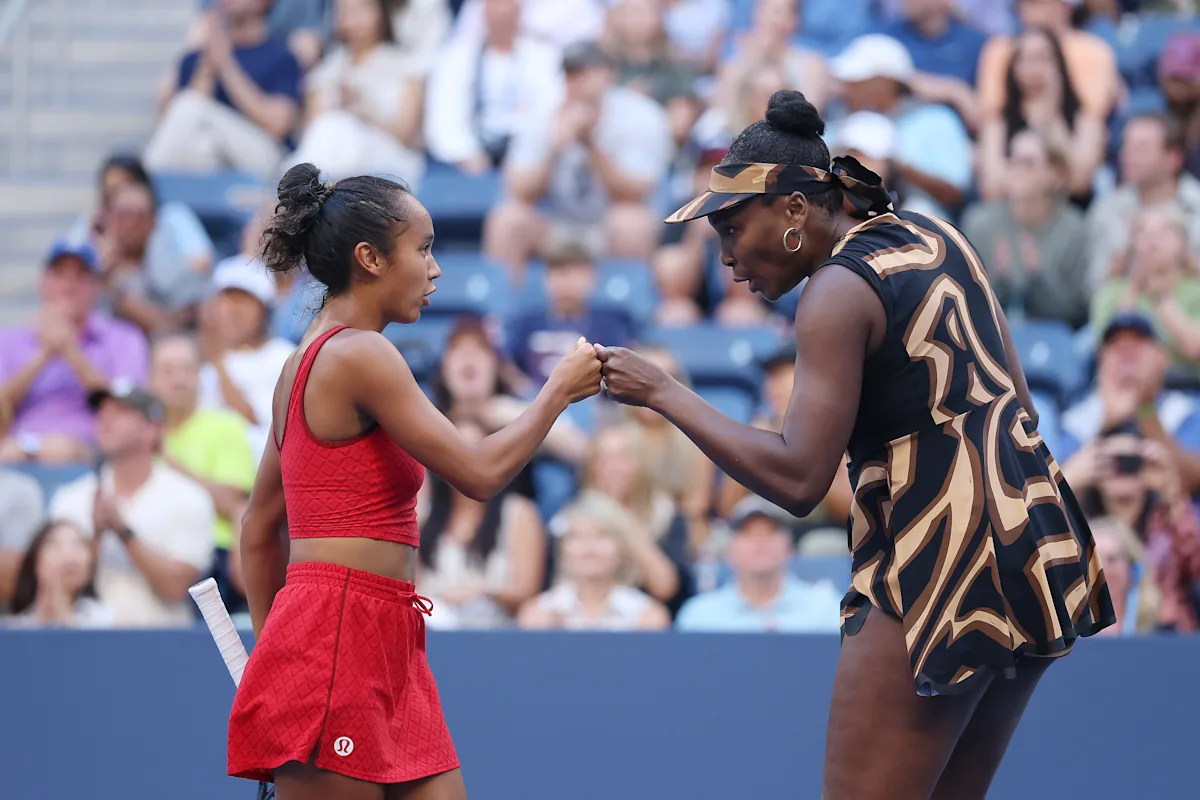Featured image for Venus Williams and Leylah Fernandez Reach US Open Doubles Quarterfinals Amid Serena's Reactions
