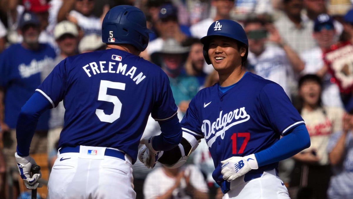 "Shohei Ohtani Hits First Spring Training Homer for Dodgers"