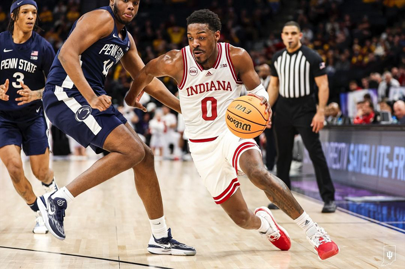 "Indiana Secures Last-Second Victory Over Penn State in Big Ten Tournament"