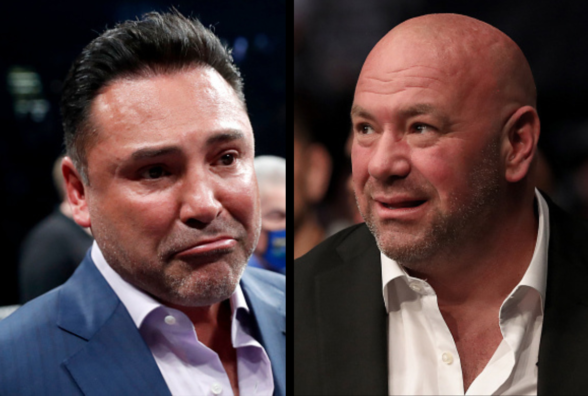 Featured image for Oscar De La Hoya and Ryan Garcia Call Out UFC's Dana White for Cross-Promotion Fight