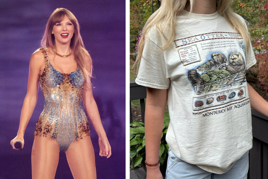 Featured image for Taylor Swift's Otter T-Shirt Raises Millions for Monterey Bay Aquarium