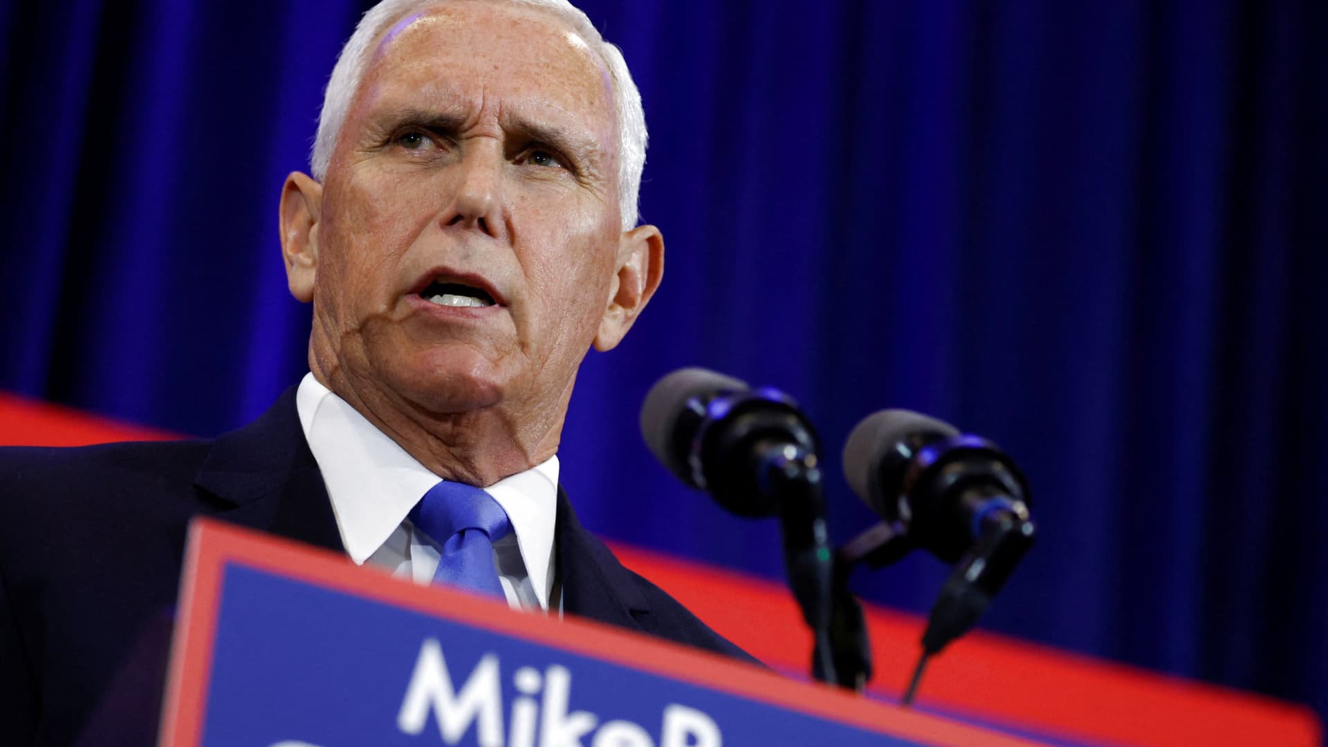Pence's 2024 Campaign Launch Marred by Criticism of Trump.