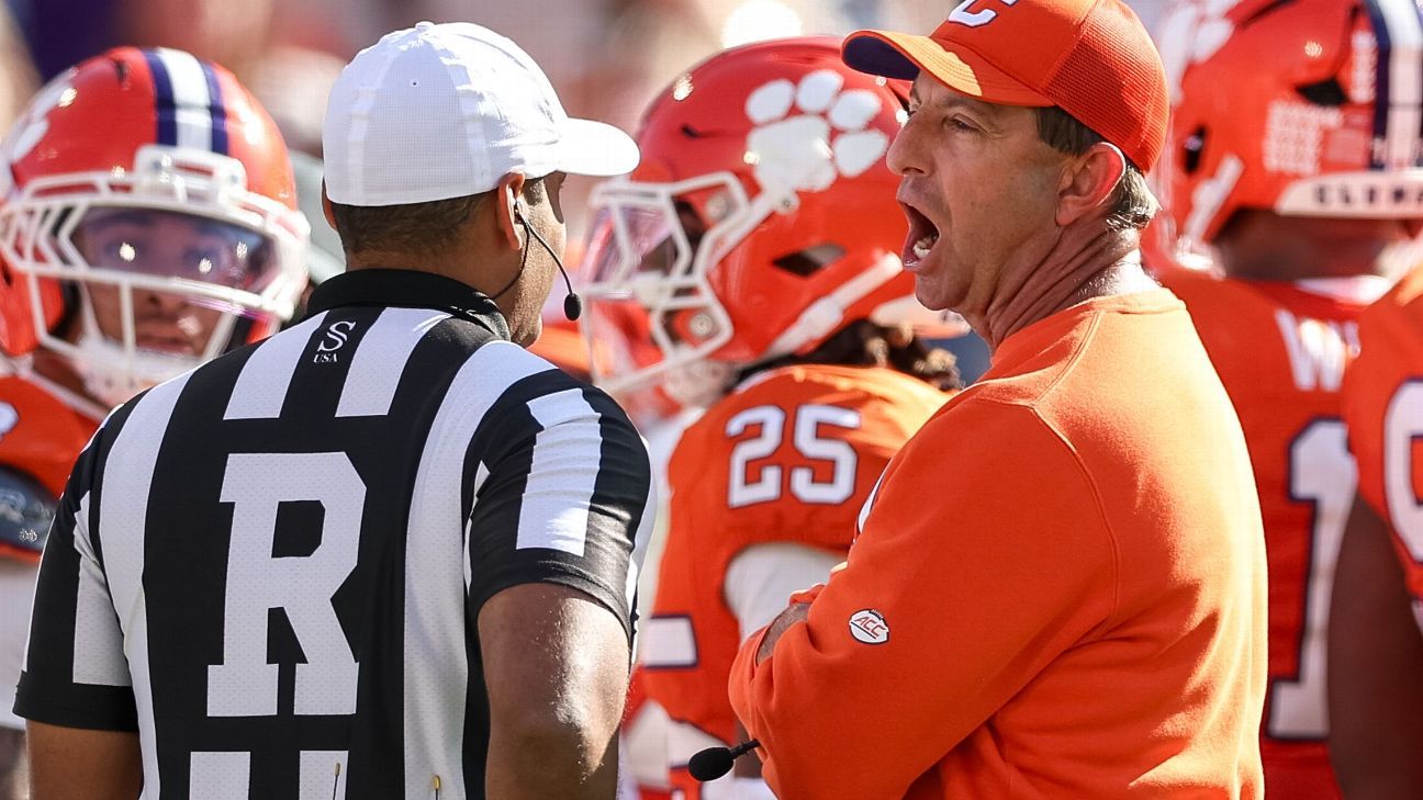 Featured image for Duke Stuns Clemson 46-45 as ACC Fines Dabo Swinney for Referee Criticism