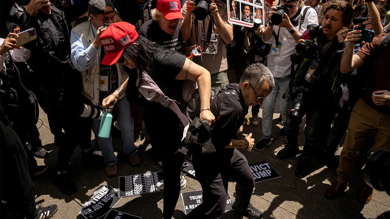 Chaos Erupts Outside Court as Trump Found Guilty
