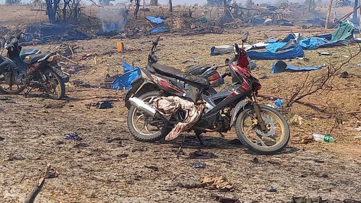 Myanmar military accused of using thermobaric bomb by HRW.