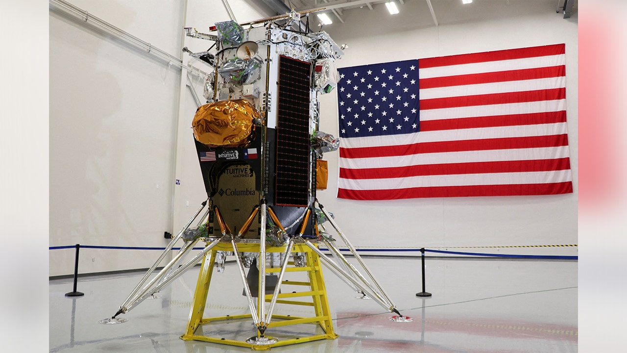 "Moon Lander Mishap: Shares Tumble as Device Lies Sideways on Lunar Surface"