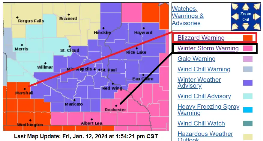 "Analyzing the Impact of a Winter Storm Warning on Twin Cities Snow Forecast"