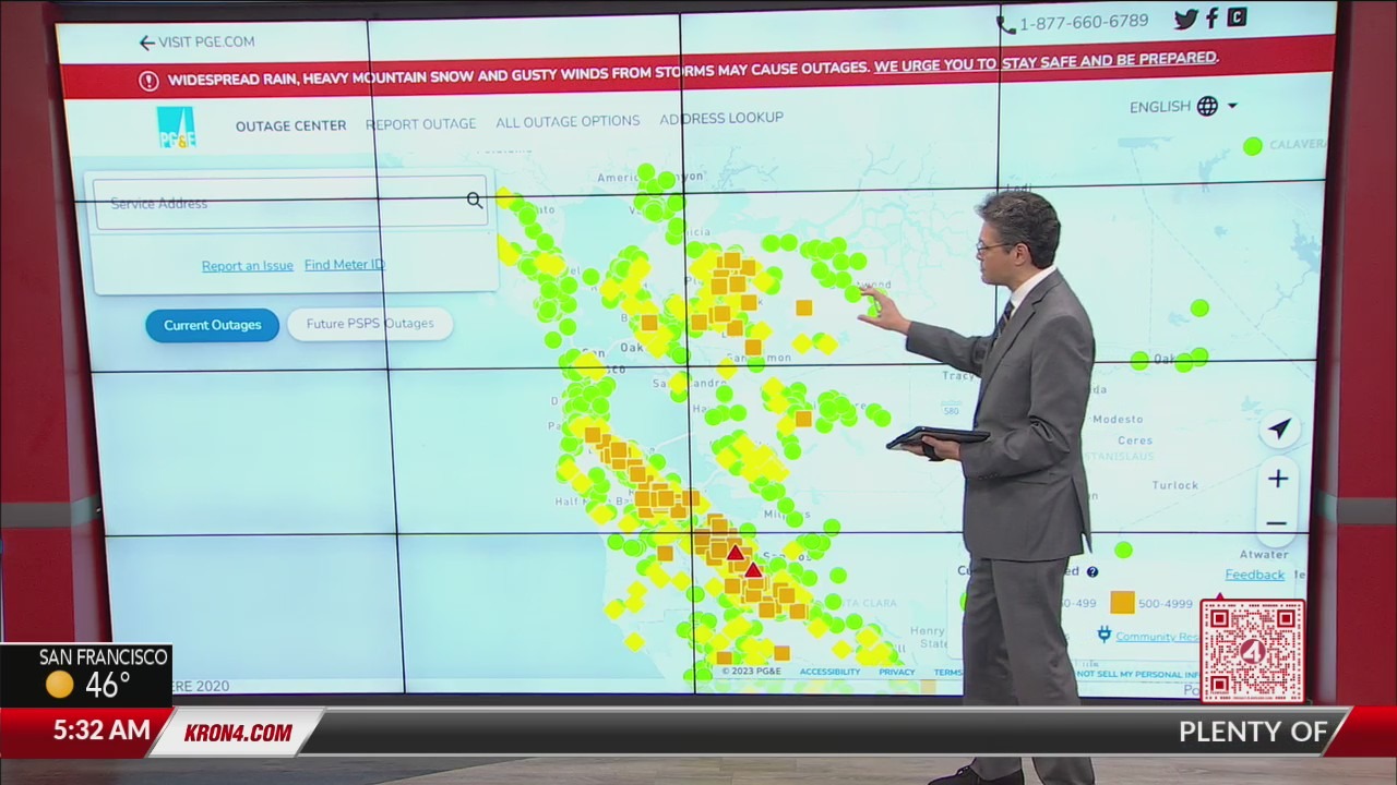 Bay Area Storm Leaves Thousands Without Power and Damage to Homes