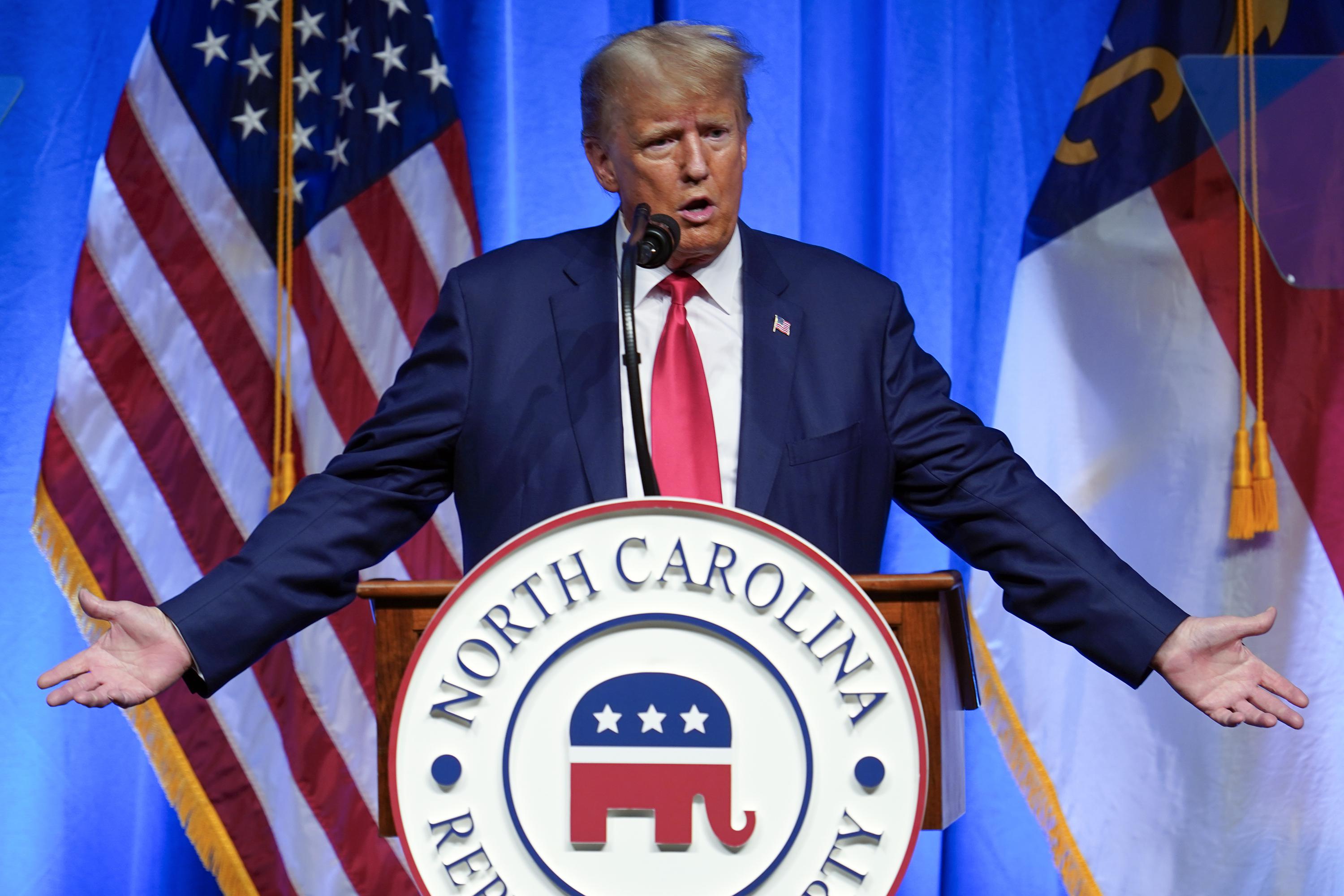 Trump and allies intensify criticism ahead of court appearance.