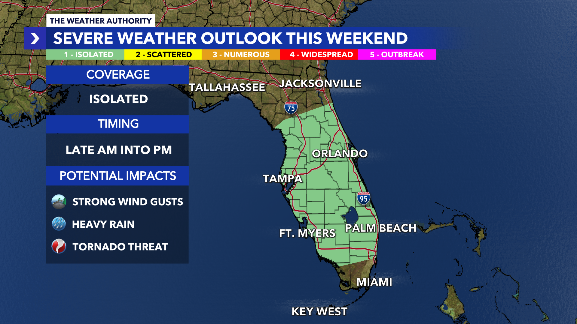 "Impact Day Alert: Severe Storms and Big Changes Forecast for Central Florida This Saturday"