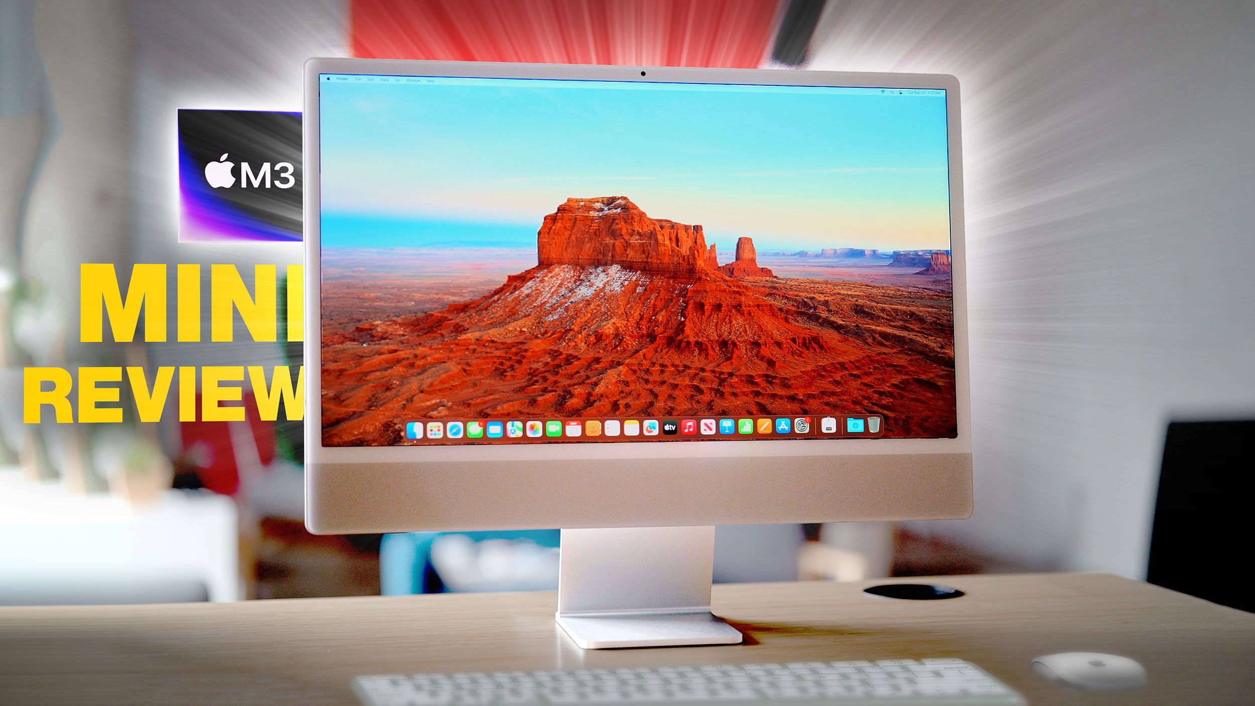 "Exploring the Sleek Design and Powerful Performance of the 24-Inch M3 iMac"