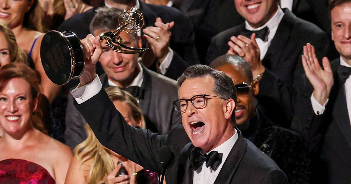 Featured image for Stephen Colbert Celebrates Emmy Win and Reflects on CBS Cancellation