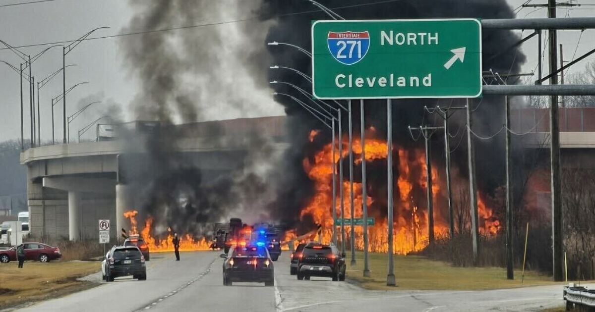 Featured image for Fiery Tanker Truck Crash Claims Driver's Life, Shuts Down State Route 8