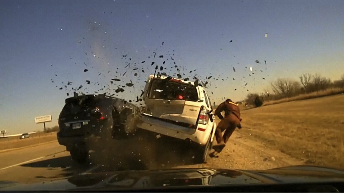 Featured image for "Dashcam Footage: Oklahoma Trooper Injured in I-40 Traffic Stop Crash"