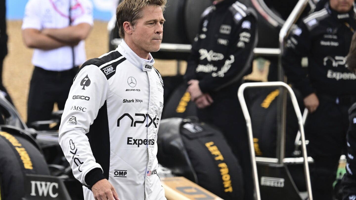 Featured image for "Brad Pitt Films F1 Movie Scenes at Rolex 24, Shows Age-Defying Look in Florida"