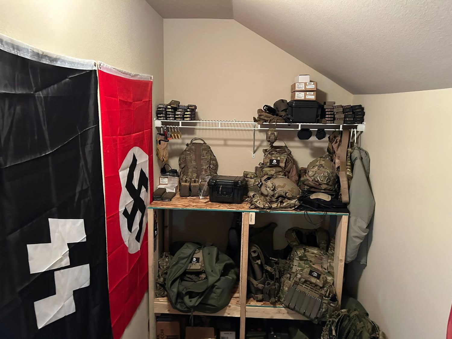 Featured image for Two Veterans Arrested with Nazi Flags and Weapons in WA Army Base Robbery