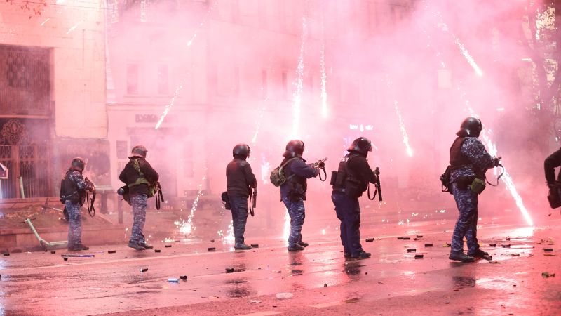 Escalating Protests in Georgia: Clashes Intensify in Tbilisi