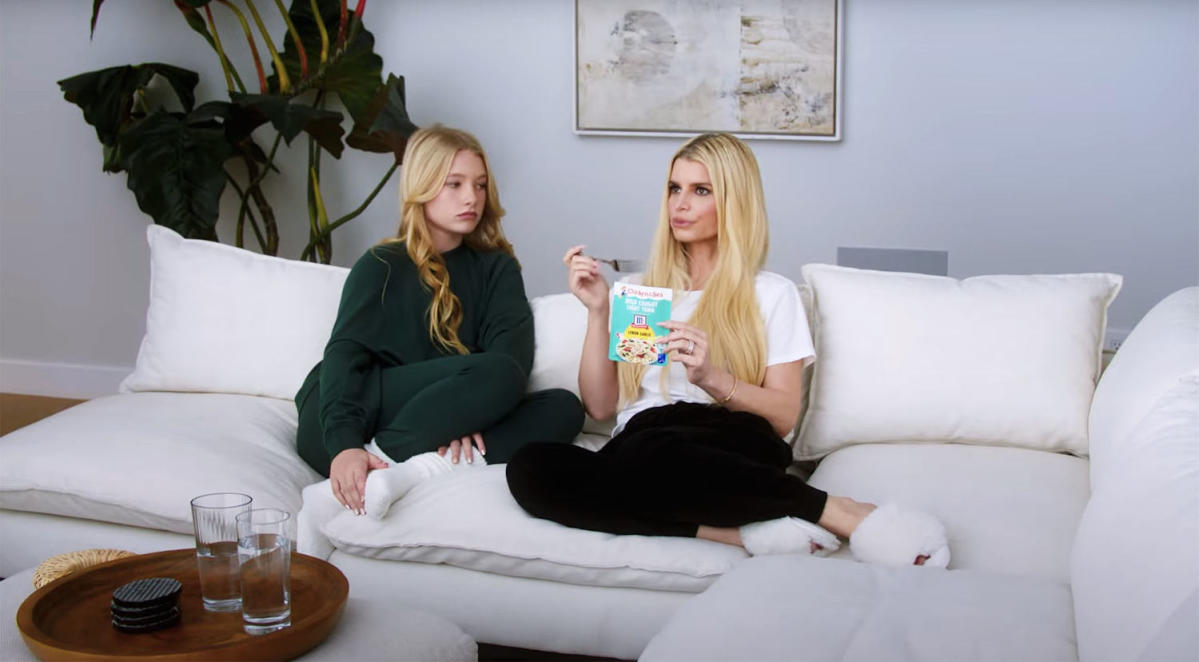 Featured image for Jessica Simpson and Daughter Recreate 'Chicken of the Sea' Moment in New Ad