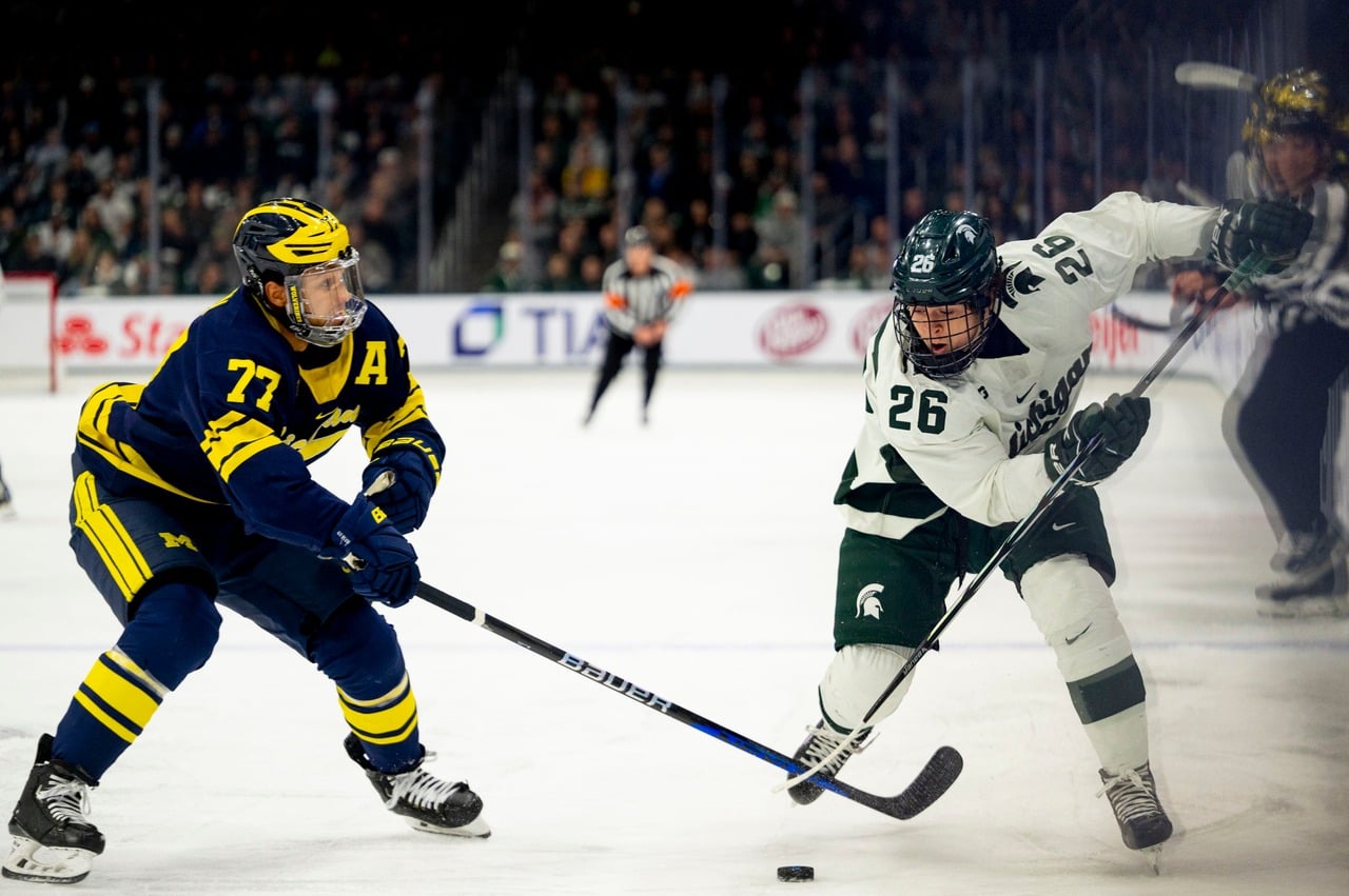 Featured image for "Michigan vs. Michigan State: NCAA Hockey Regional Final Showdown"