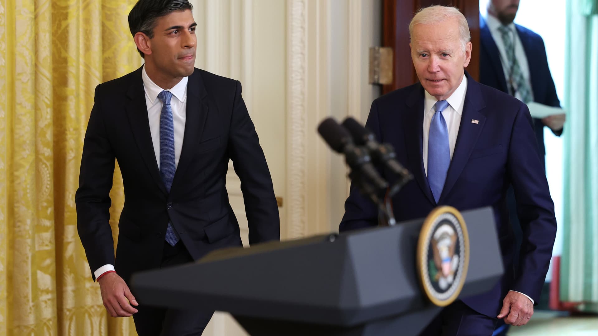 Biden and Sunak pledge cooperation on A.I., minerals, and Ukraine.